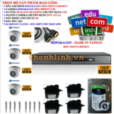 Trọn bộ 4 camera Dome 2megapixel Đài loan